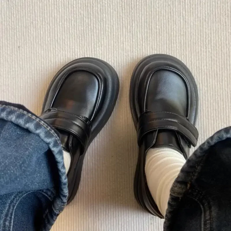 

Черная женская обувь. Мокасины для вечеринок. Распродажа обуви на высоком каблуке. Обувь для отпуска. Оригинальная женская обувь Mark 2025, тренд 39 Y2k.