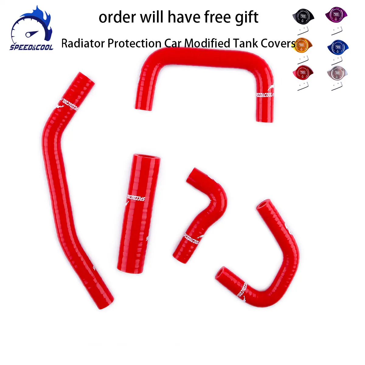 

SPEED&COOL For 2002-2005 Honda Civic Si SiR TYPE-R EP3 K20A 2.0L Engine 2003 2004 Silicone Heater Hose Kit