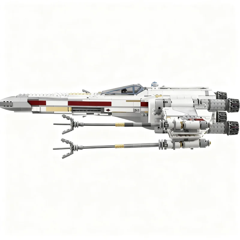 1558PCS MOC Space Battle Movie Red Five X Wing Starfighter Model Custom Puzzle DIY Creative Ideas Toy Birthday Gift Series view 4