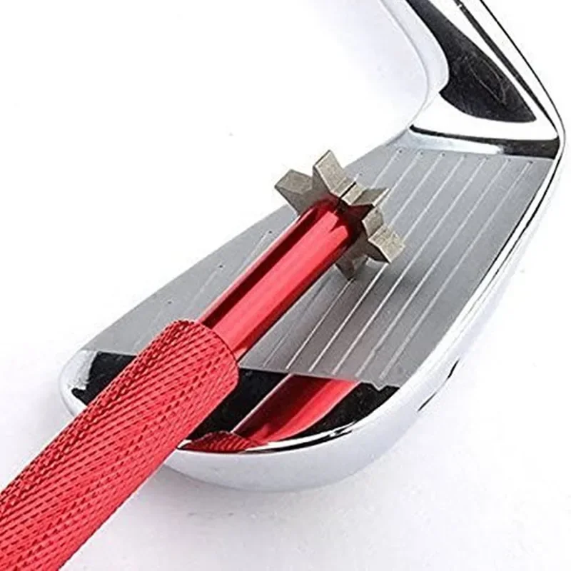 6-in-1 Golf-Rillenschärfer, tragbares Werkzeug zum Reinigen und Nachschärfen von Rillen für Wedges, Eisen, Putter und Utility-Clubs, ein ideales Golfgeschenk für Golfer. – Detail 7