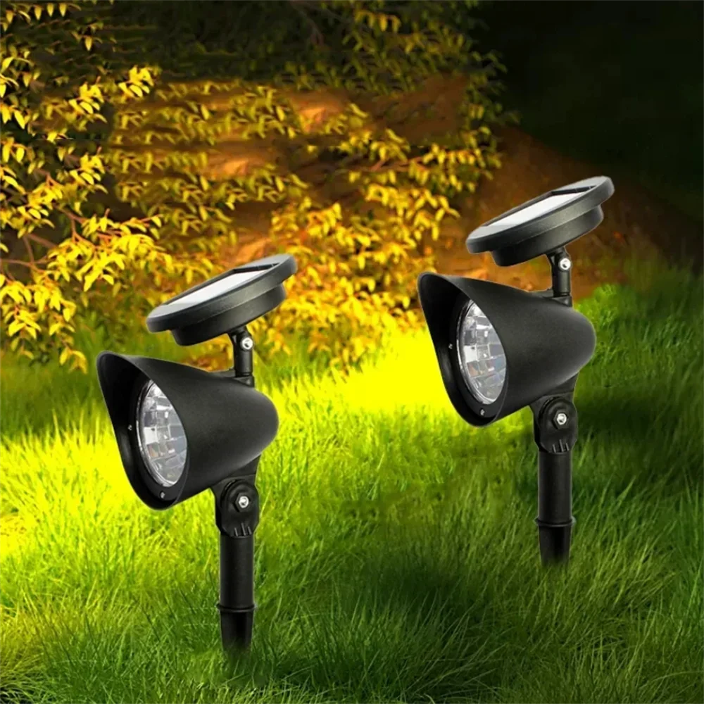 Solar LED Pathway Lawn Lamp Outdoor Waterproof Walkway Garden Decor Street Stake SpotLight for Landscape Yard Patio Driveway