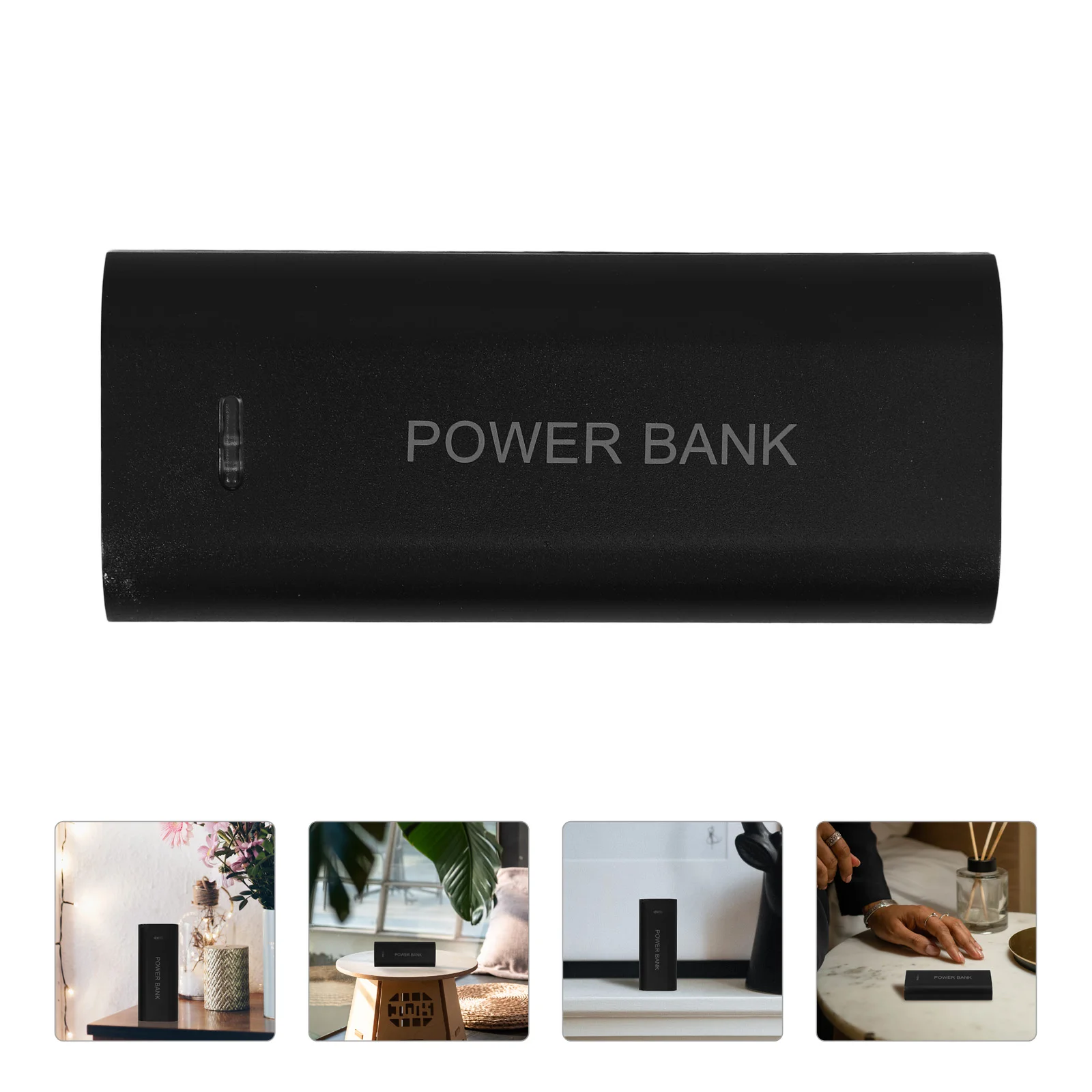 

Black Hidden Storage Box Portable Power Bank Fake Money Safe Cash Container Gift Box Secret Stash Travel ganizer