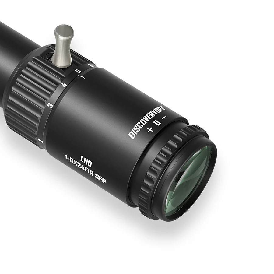 DISCOVERYOPT LHD 1-6X24FIR SFP LPVO Riflescope الألياف شبكاني مع نطاق نقطة فائقة السطوع لـ.223 AR15.308