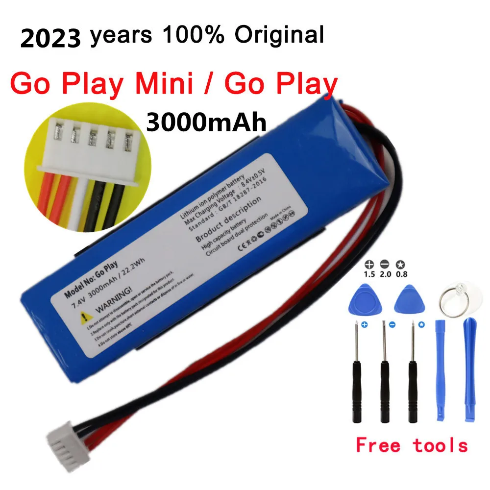 

2023 years Original Replacement Battery For Harman Kardon Go Play Mini GSP1029102 01 3000mAh Speaker Batteries + Tracking Number