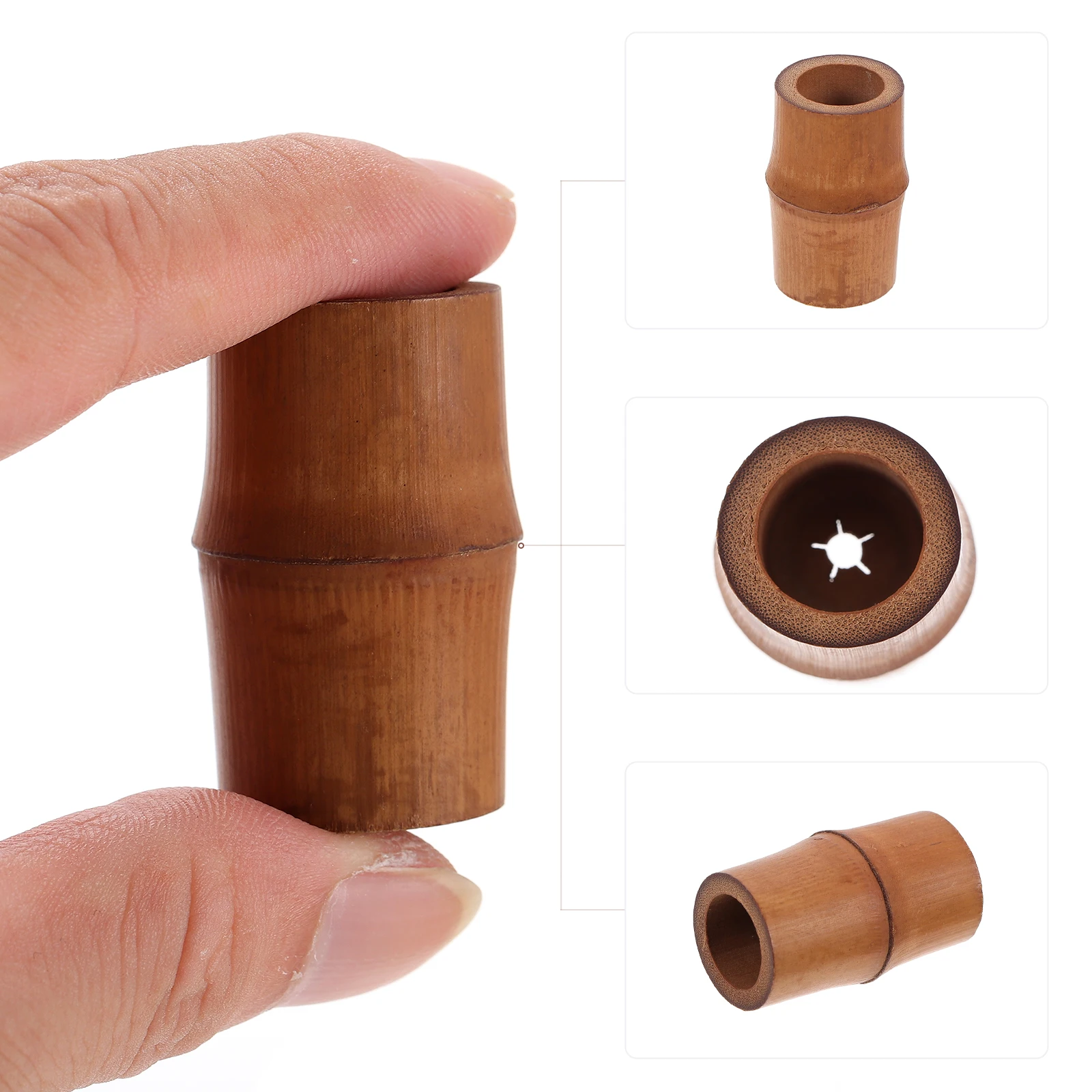 

Bamboo Lid Rest Material Compact Size Creative Design Home Office Restaurant Decor Teapot Accessories