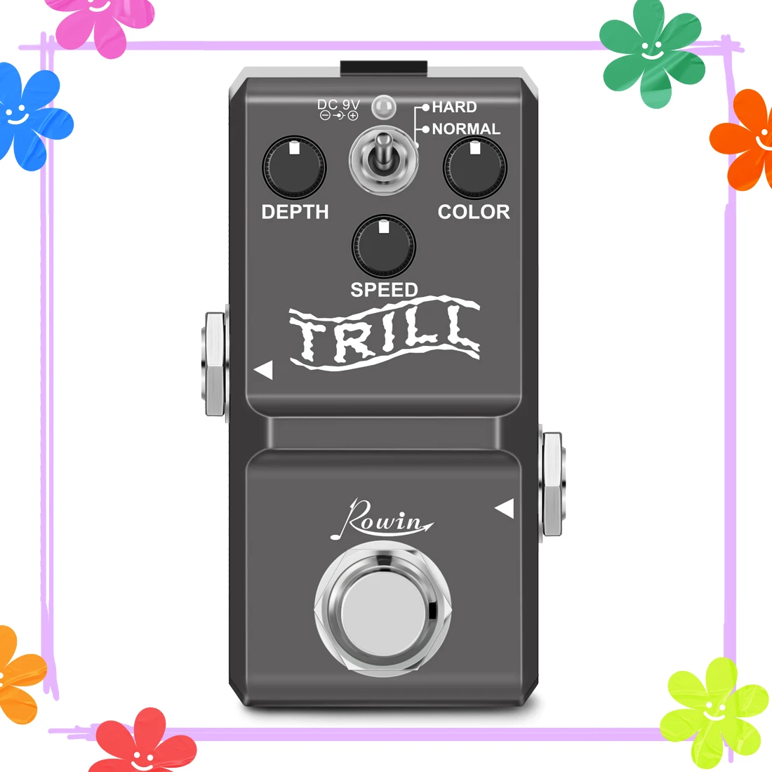 

ROWIN Trill Guitarra Effects Pedal Trelicopter Tremolo Effect Mini Size True Bypass Pedal LN-327 Electric Guitar Accessories
