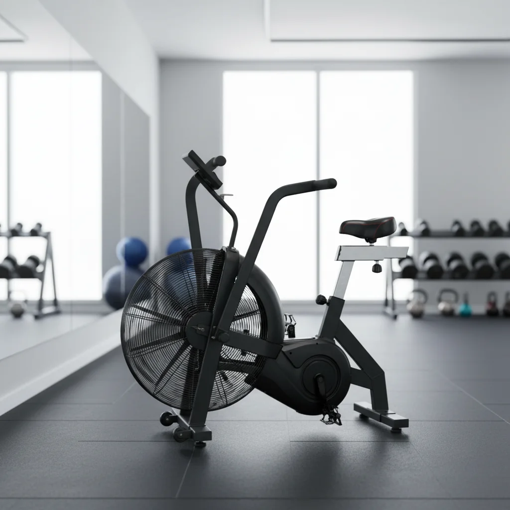 Commercial Gym Fitness Equipment Air Bike | Upright Fan Exercise Bike Stationary Bike for Cardio Training