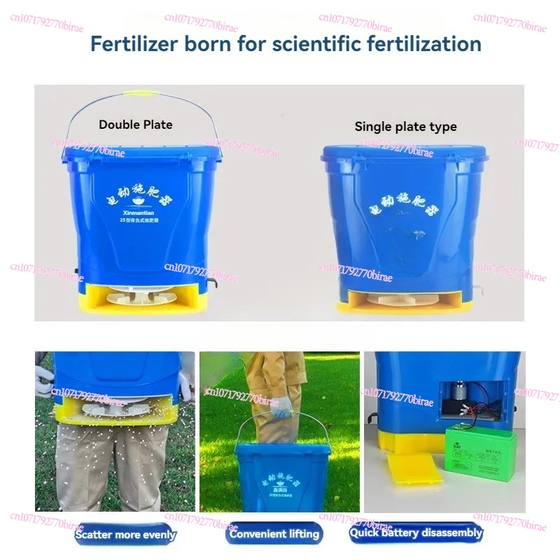 25L Granular Fertilizer Applicator Agricultural Fertilizer Top Dressing Device Fertilizer Machine Multifunctional Seeding Machin