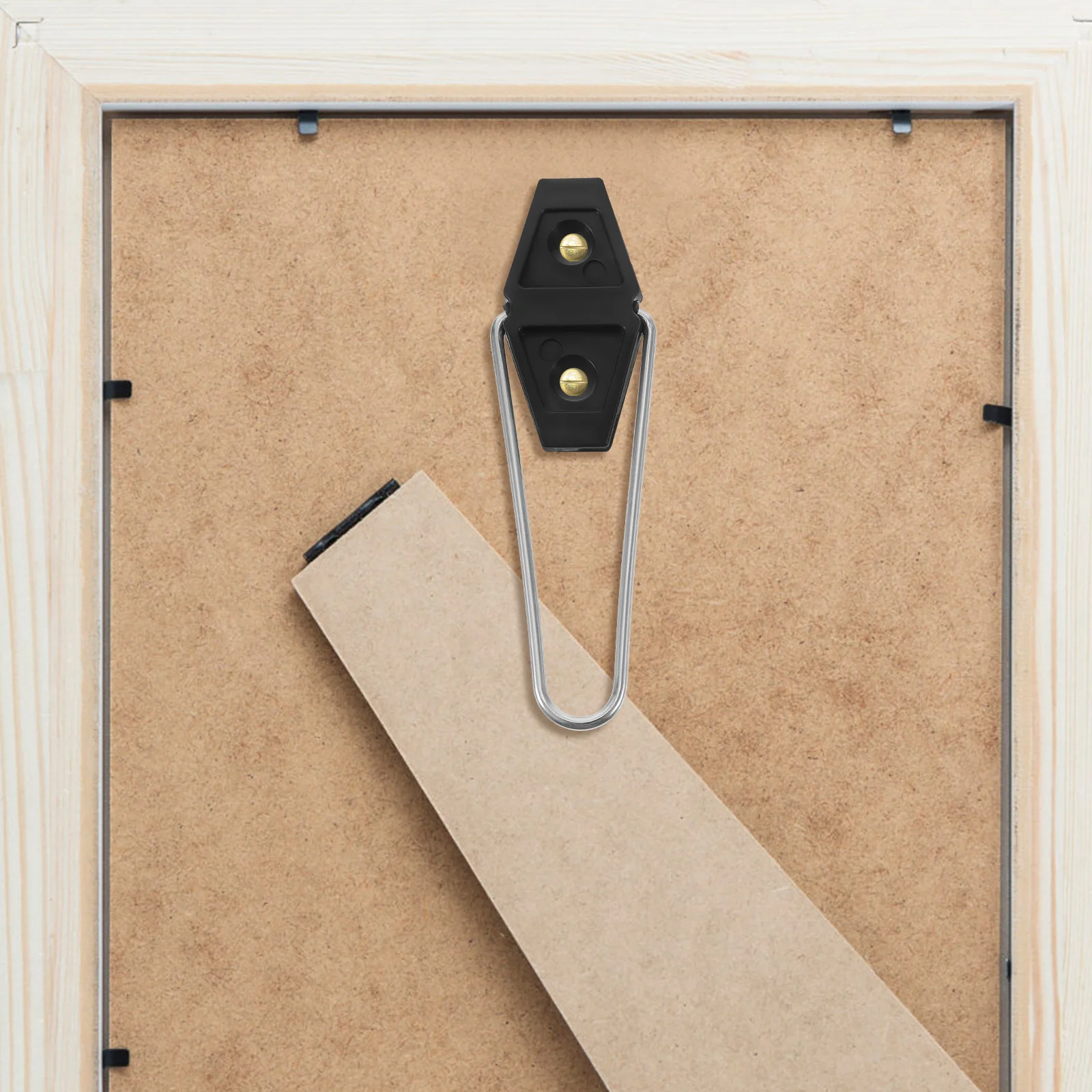 

30pcs Photo Frame Back Supports Easel Board Brackets Strong Iron Plastic Tabletop Stand Rhomb Shaped Frame Support for Home