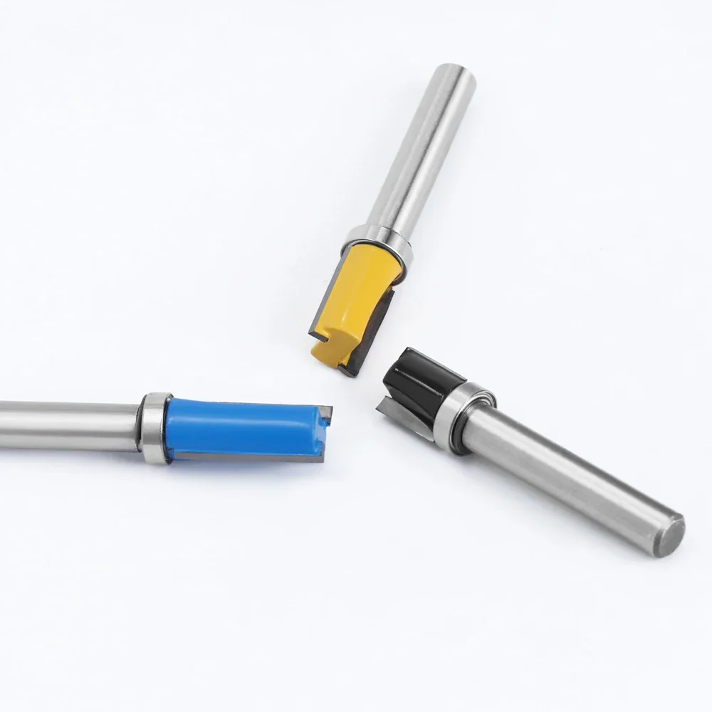 Imagem -02 - Haste Flush Guarnição Router Bit Padrão Bit Rolamento Inferior Superior Modelo Lâmina Fresa Madeira Carpenter Mc02210s 1pc Milímetros