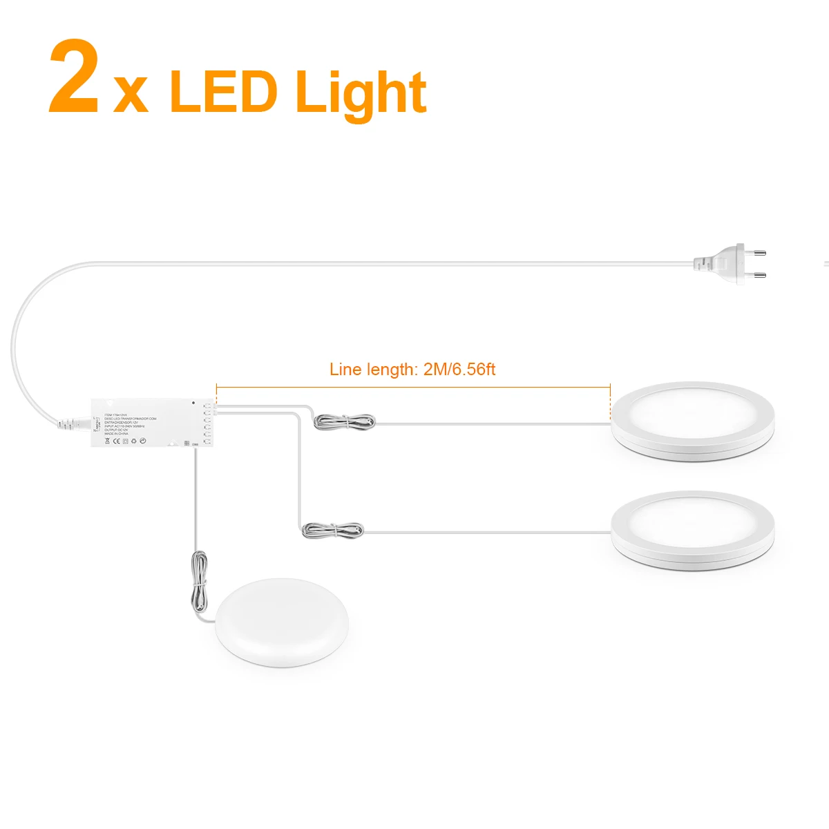 1-6 stks Ultradunne LED Plafondpaneel Licht 5 W 12 V Dimbare Touch Sensor Puck Licht voor Kast Display Plank Kast Wandverlichting