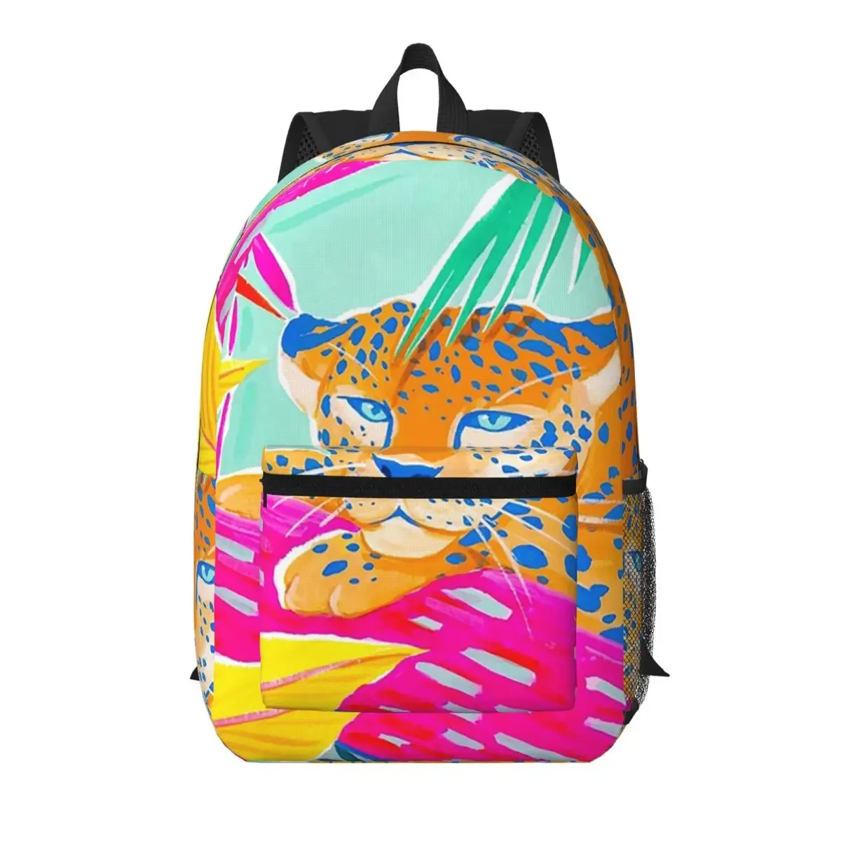Jungle Wild Leopard Art Student Backpack School Bag Hiking Travel Daypack for Men Women Bookbag Shoulder Bags
