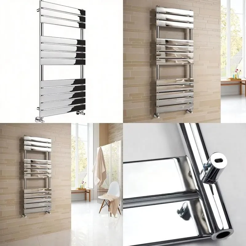 Independent Stainless Steel Heated Towel Rack Floor to Ceiling Bathroom Storage Rack for Hotel Apartments