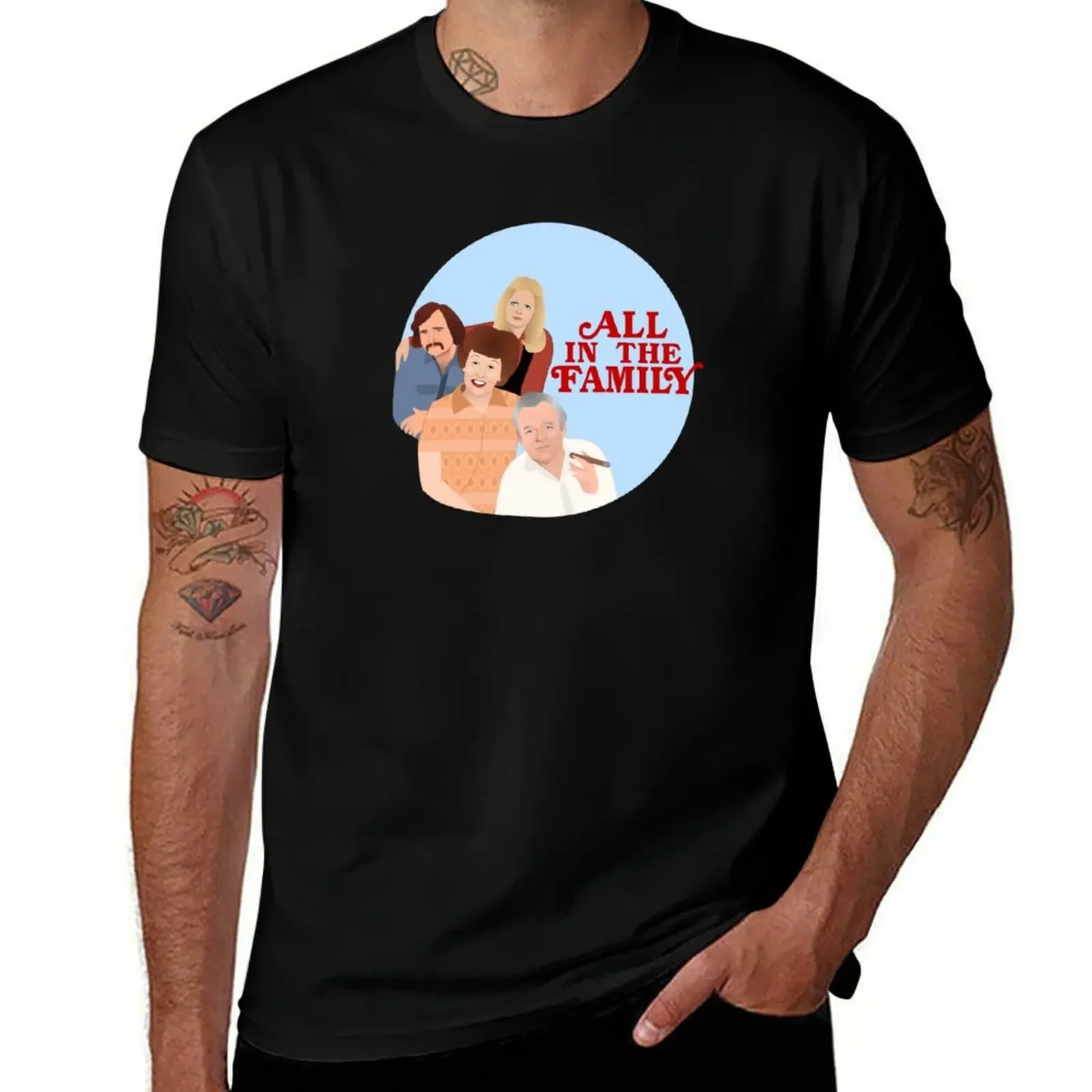 All in the Family T-Shirt essential t shirt graphic t shirt vintage t shirts for men cotton