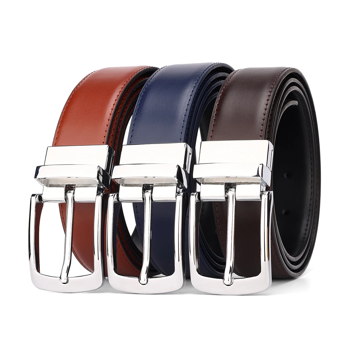 High Quality Fashion Leather Pin buckle Fashion Young Men Business Designer Belt Men Casual Grey Vintage Jeans Ceinture Homme