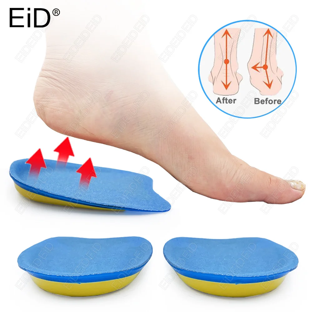Silikon-Gel-Einlegesohlen für Fersensporn, Plantarfasziitis, Schmerzlinderung, Fersenkappeneinlagen, Kissen zur Höhenverstellung, Schuheinlagen