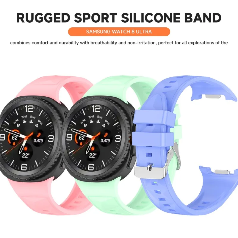 Silicone Band for Samsung Galaxy Watch 8 Classic/40 44mm Smart Band for Galaxy Watch 40/44mm  Classic Accessories Watch 8 Strap