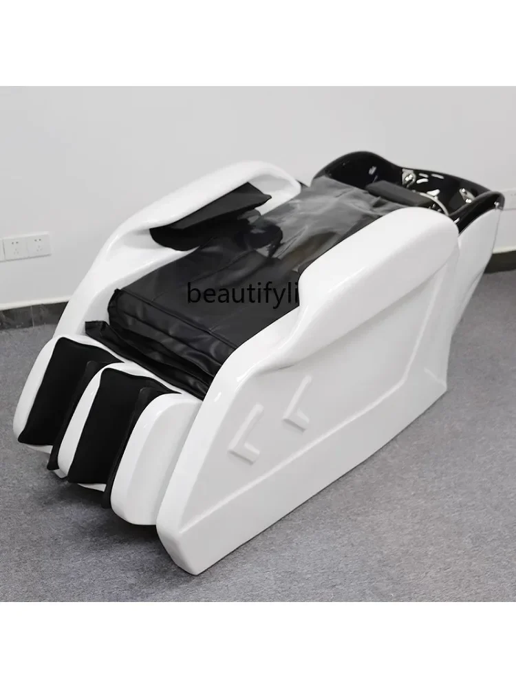 

PP Customized New Automatic Massage Shampoo Bed Multi-Functional Integrated Barber Shop High-End for Hair Salon Thai Flush Head