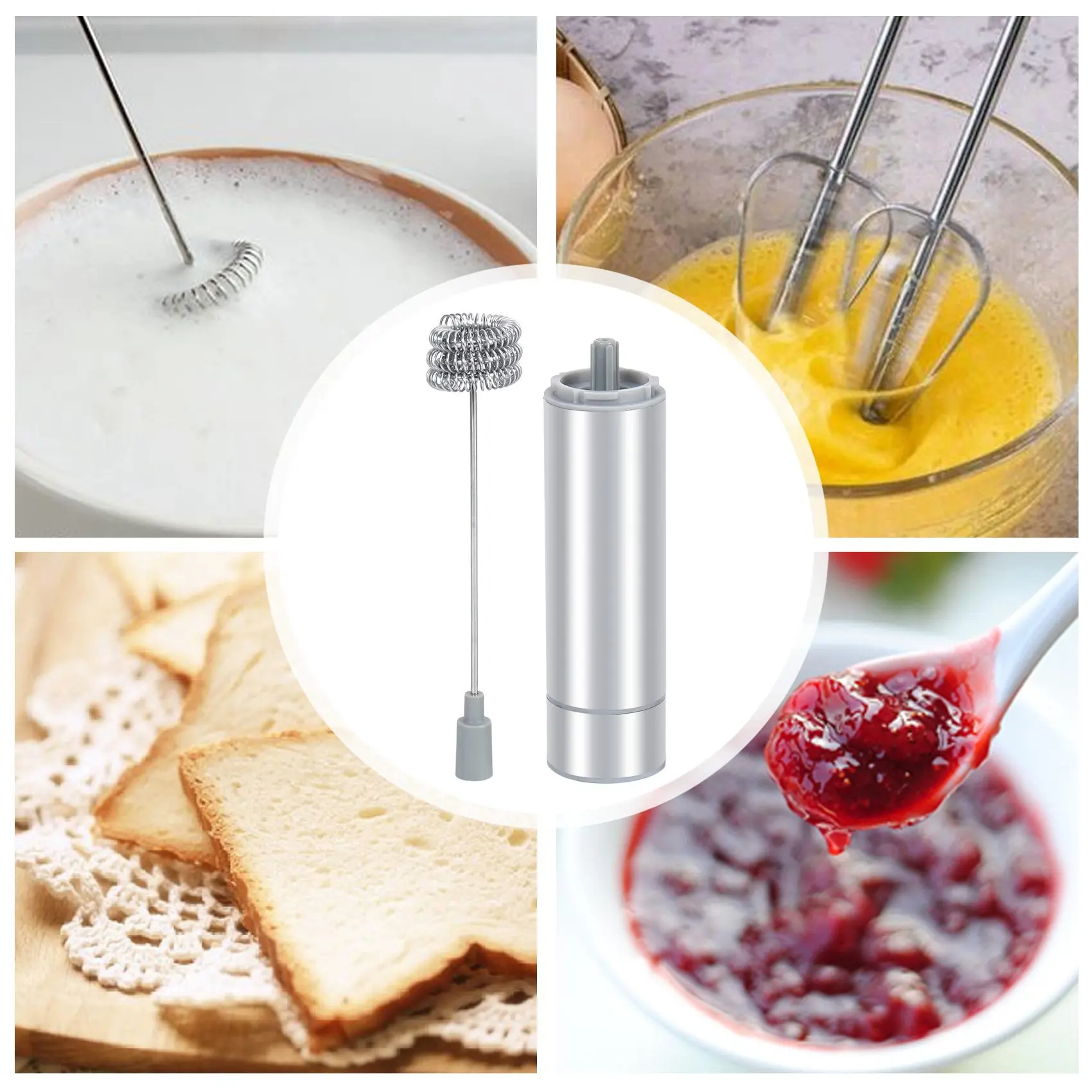 ポータブル電気ミルク泡立て器,ミルク泡立て器,フラットトートカプチーノ,dri用ミキサー