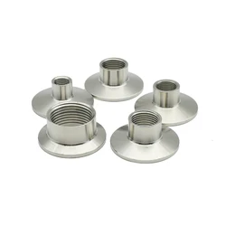 Tri Clamp BSPT Internal Thread Short Joint - SS304 Food Grade Leak-Proof for 1/4
