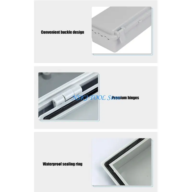 L8RC Lockable Outdoor Electrical Connection Box Waterproof Connection Cable Enclosure Electrical Junction Box Easy to Install