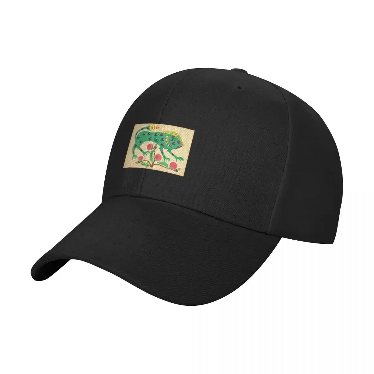 Maria Prymachenko Green Lizard Baseball Cap Streetwear Luxury Hat Beach Outing Visor Women Caps Men's