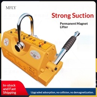SucceBuy 100KG Permanent Magnetic Lifter Pulling Capacity 2.5 Safety Factor Neodymium & Steel Lifting Magnet Lift Magnets