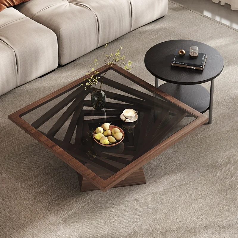 

Transparent Minimalist Coffee Table Decoration Standing Aesthetic Nordic Coffee Table Luxury Bedroom Meubles Home Furniture