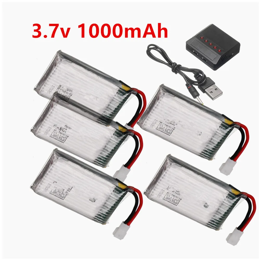 Batería recargable de 3,7 v y 1000mAh para Syma X5, X5C, X5SC, X5SW, TK M68 MJX X705C SG600 piezas de cuadricóptero Rc 952540 3,7 v Lipo