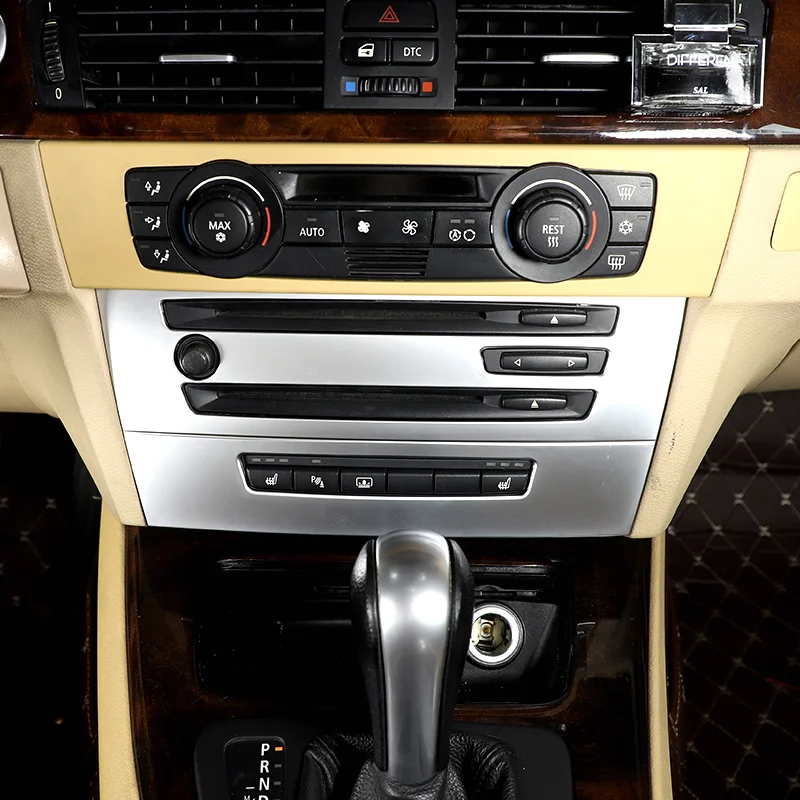 For 05-12 BMW 3 Series Center CD Panel Decorative Frame Center Air Conditioning Button Box Car Interior Parts
