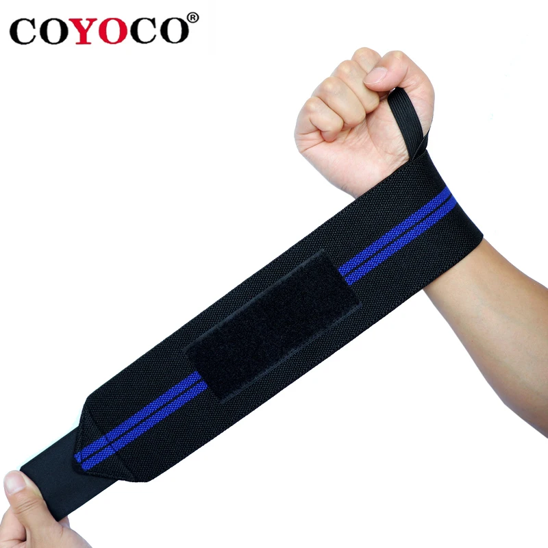 1 Paar verstellbare Bandagen, Gewichtheben-Armbänder, Handgelenkschutz, Stütze, Unterstützung für COYOCO Marke Professional Sports, Grau – Detail 3