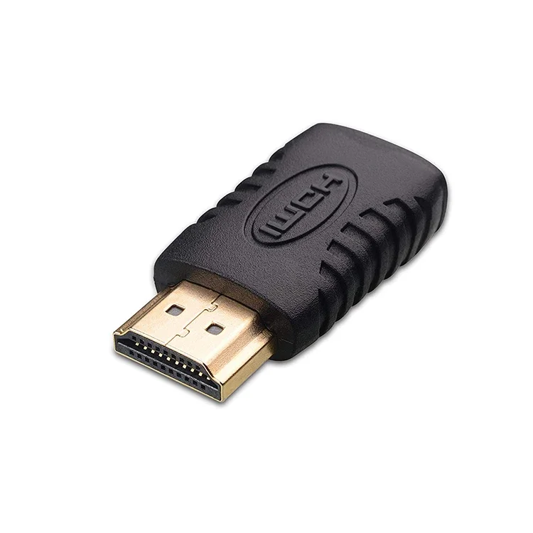 Banhado a ouro conversor adaptador para HDTV, macho compatível para Mini, alta qualidade, HDMI compatível fêmea, Full HDM1-compatible