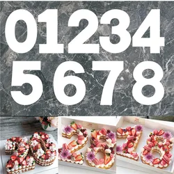 New 0-8 Numbers Cake Mold Set Cake Decorating Tools Confeitaria Maker DIY Birthday Cake Pastry and Bakery Accessories 4-12inch