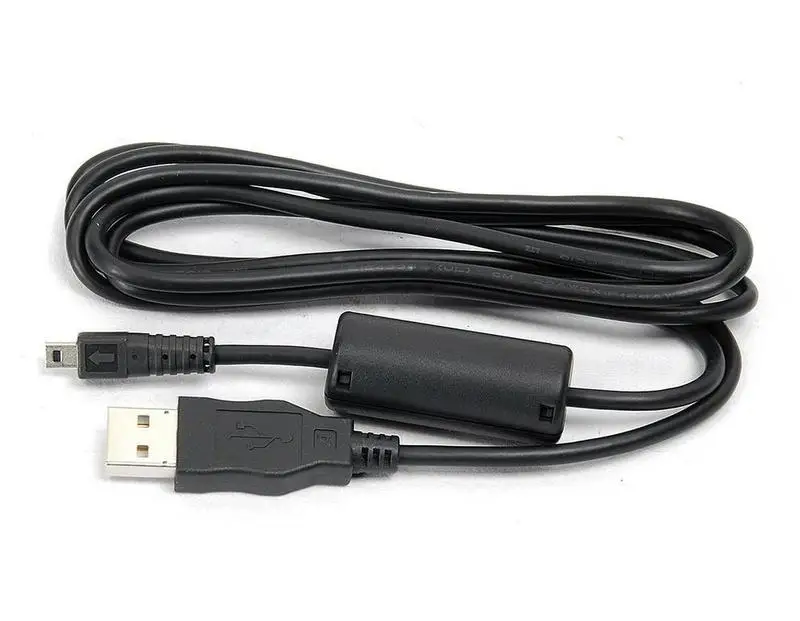 USB to 8 Pin Small Port Camera Cable 1-1.5m Black OD4.0 5-Core Pure Copper Wire With Magnetic Ring Photography Accessory