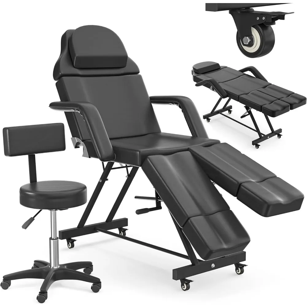 سرير وشم محمول على عجلات لعلاجات السبا والعلاجات التجميلية #1