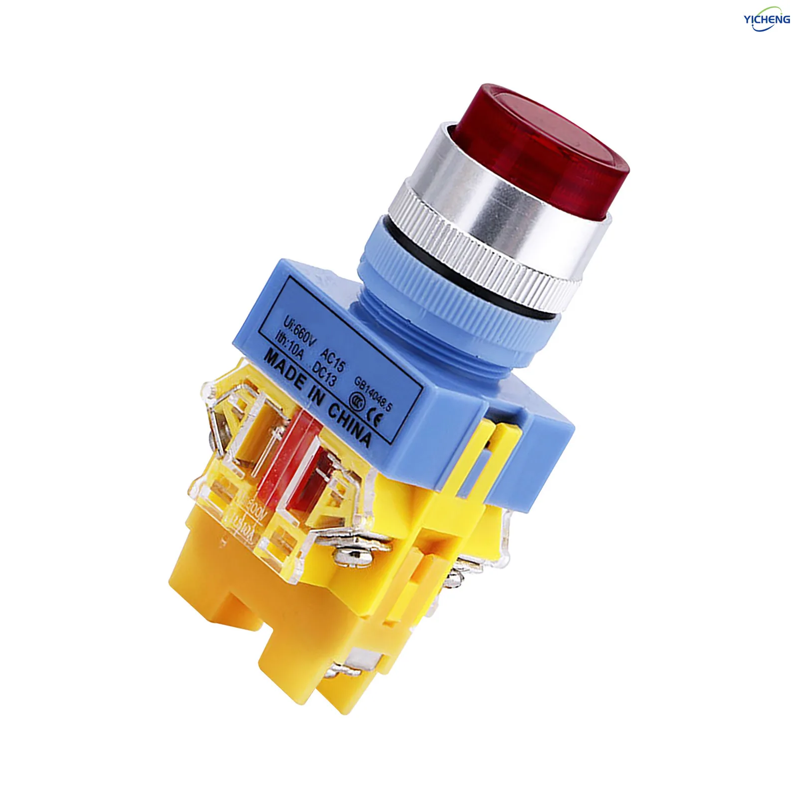 10Pcs 22MM Momentary/self-locking Push Button Switch,Control the power button switch,LED Light 12V 24V 110V 220V 380V optional view 3