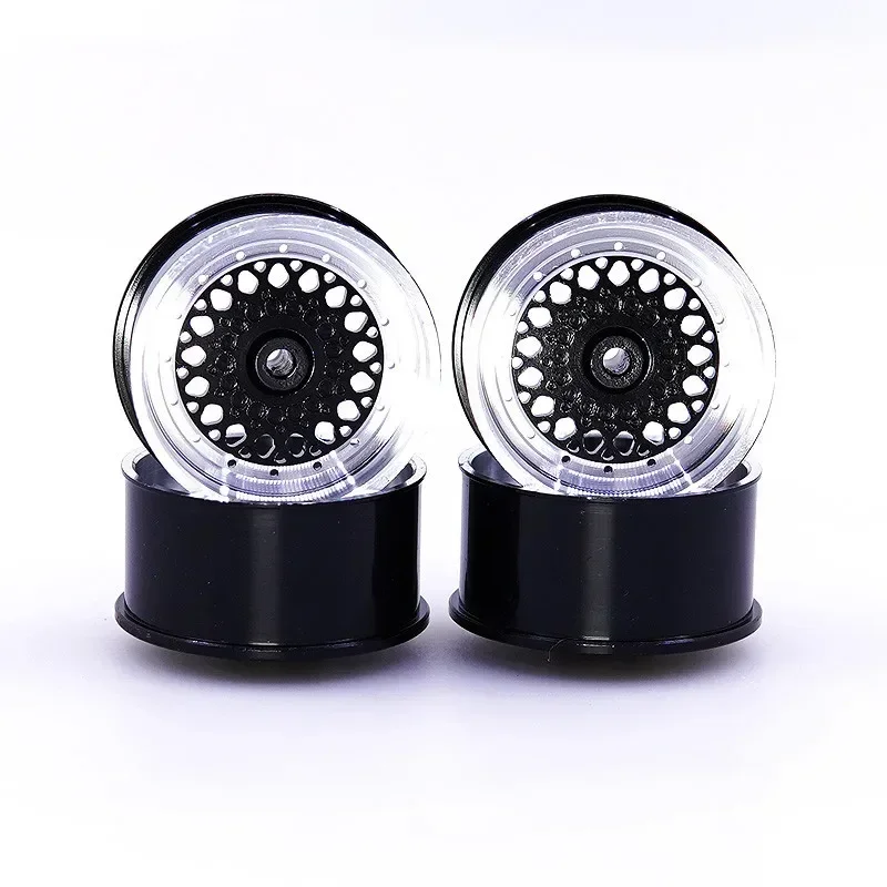 Mini 4wd Middendiameter Lichtgewicht Wielen Zelfgemaakte Onderdelen Voor Tamiya Mini 4wd Gekleurd Wiel W/Aluminium Schijf L022 1 Set/partij