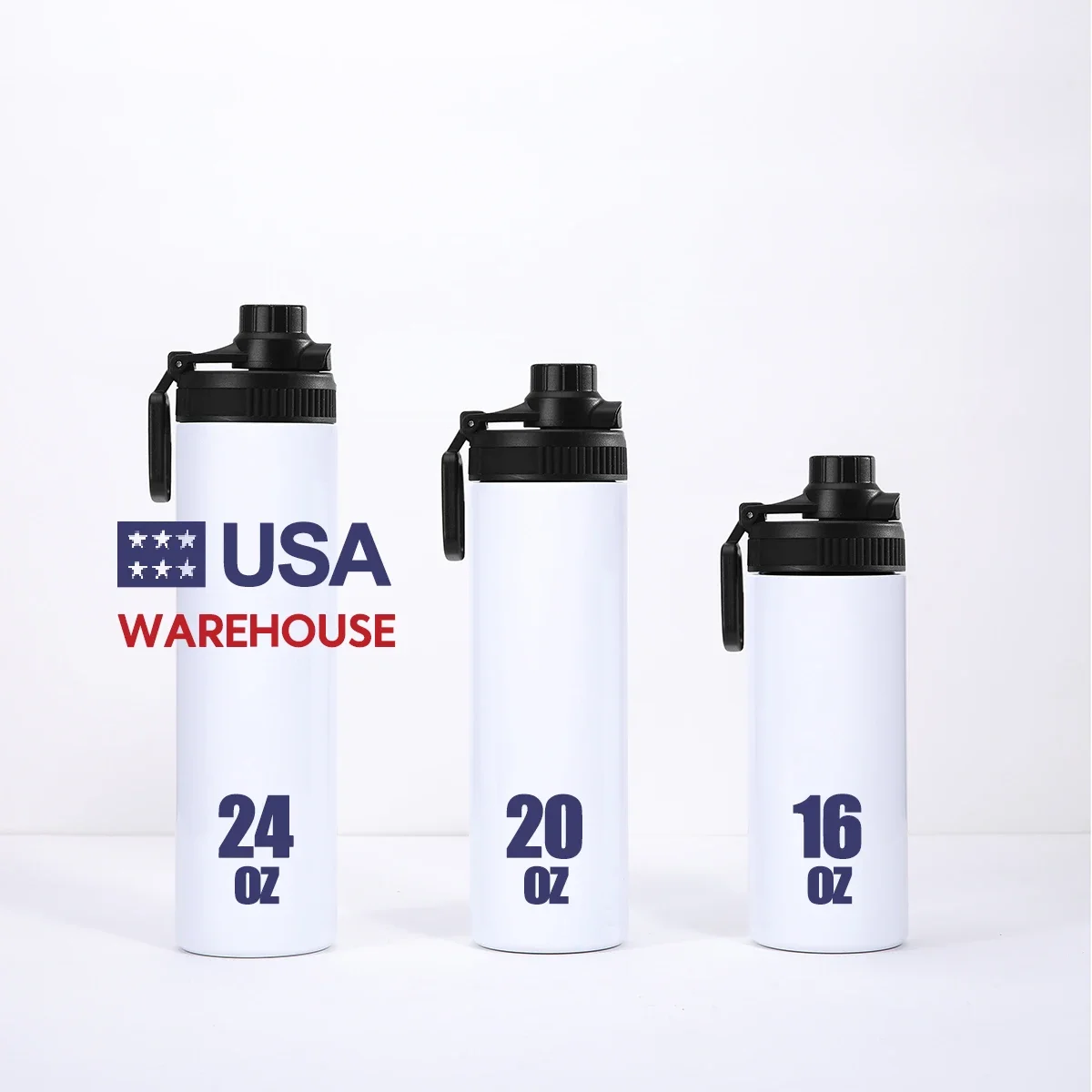 

warehouse 24oz stainless steel Insulated vacuum mug sublimation blanks straight skinny tumblers cup gym water bottle