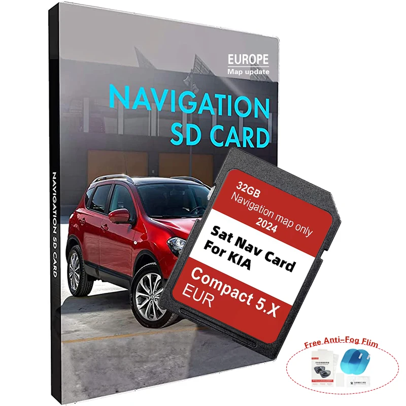 

for KIA Compact 5.X Carens/Ceed/Niro/Optima/Picanto/Rio/Soul/Sportage/Stonic 2024 SAT NAV SD Card EU Russia maps GEN5 Navigation