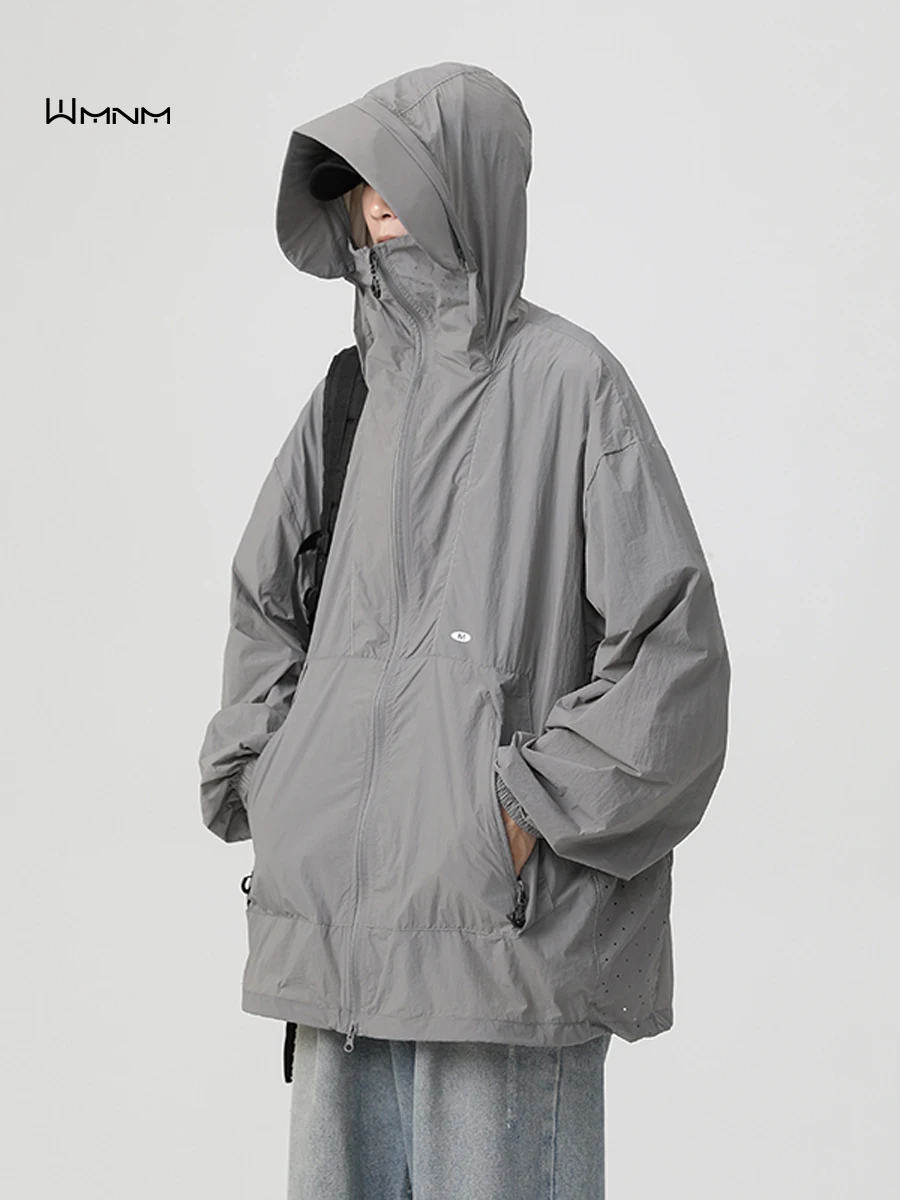 

Мужская летняя велосипедная куртка Wmnm из ледяного шелка для активного отдыха: легкая, дышащая, с УФ-защитой и охлаждающим эффектом