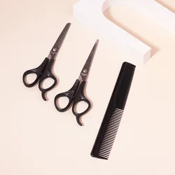 Professional hair scissors and comb set, hairstyle trimming hair scissors, hair thinning scissors and a double-sided comb