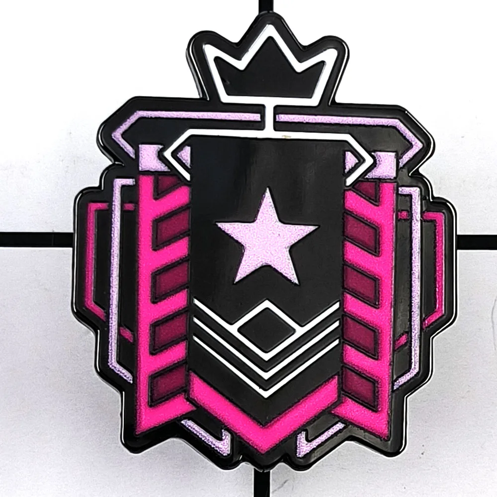 Rainbow Six Rank Ranking Badge Shooting Simulation Game Peripheral Brooch Cartoon Item Enamel Pin Gamer Clothing Accessory Gift
