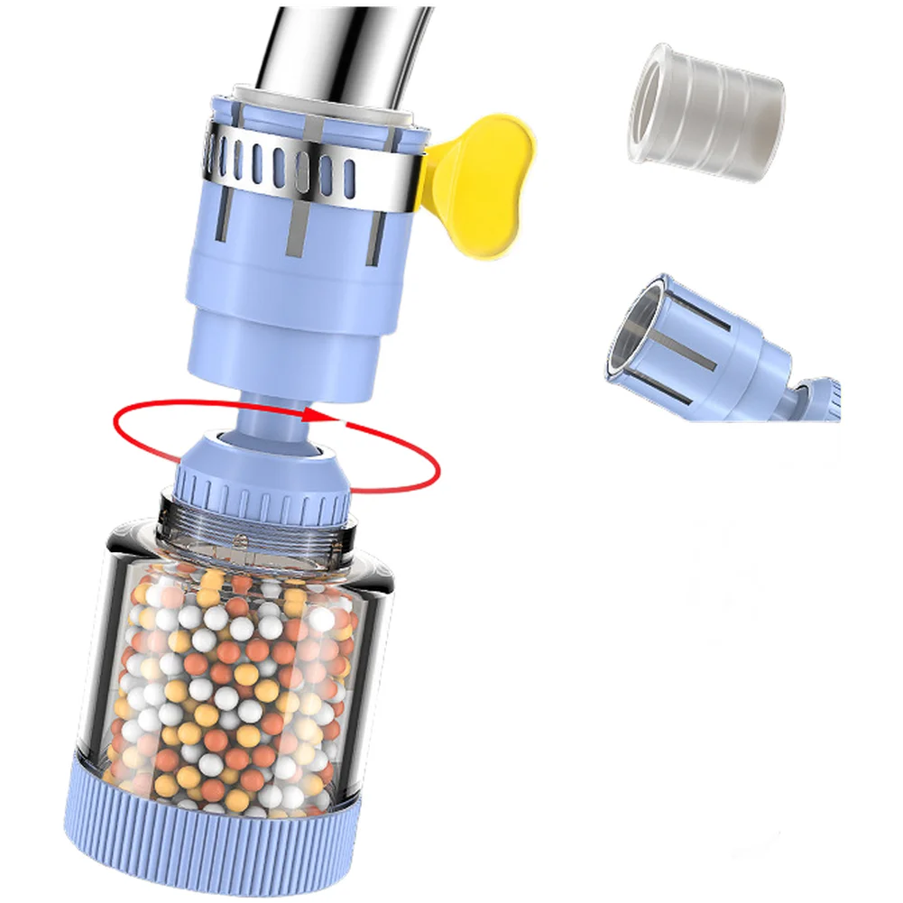 Rotating Faucet Filter Extender with 360 Degree Swivel Joint and Anti For SPLASH Design for Standard Size Household Faucets