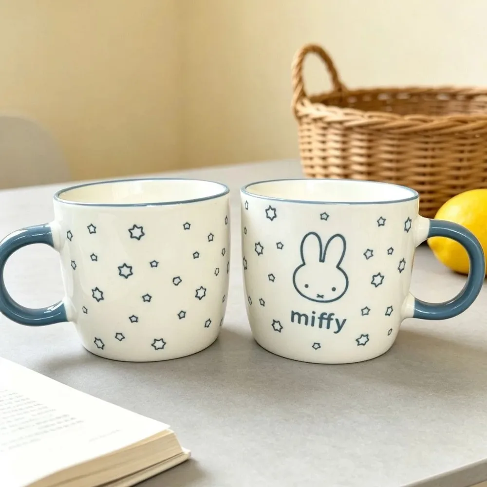 Cute Miffy Ceramic Mug Household Milk Coffee Cup Lovely Drinkware Stylish Gift for Daily Use Home Office and Festival Present - view 5