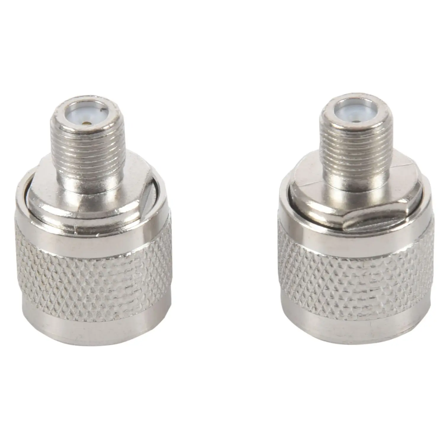 2pcs N Type male plug to F female RF coaxial adapter connector for Wireless antenna,silver