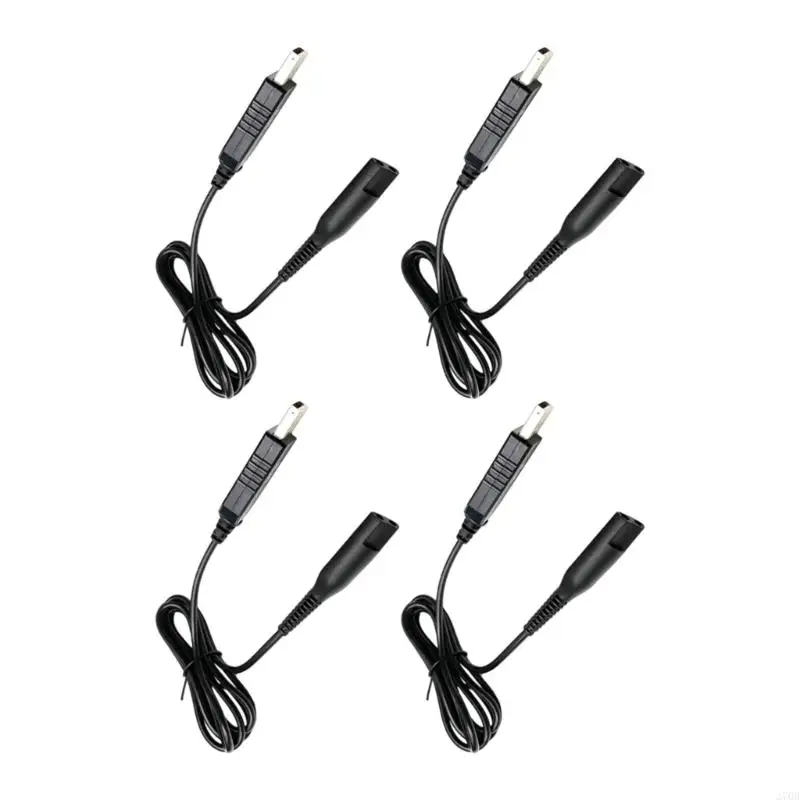 Pack of 2 USB Charging Cords Flexible Charging Cables for Electric Shavers PVC and Copper Construction 1.2M Length