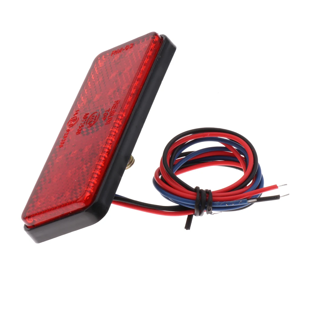 DC 12V 24 SMD LED Reflector Brake Light Turn Warning Lamp for Car Motorcycle SUV RV