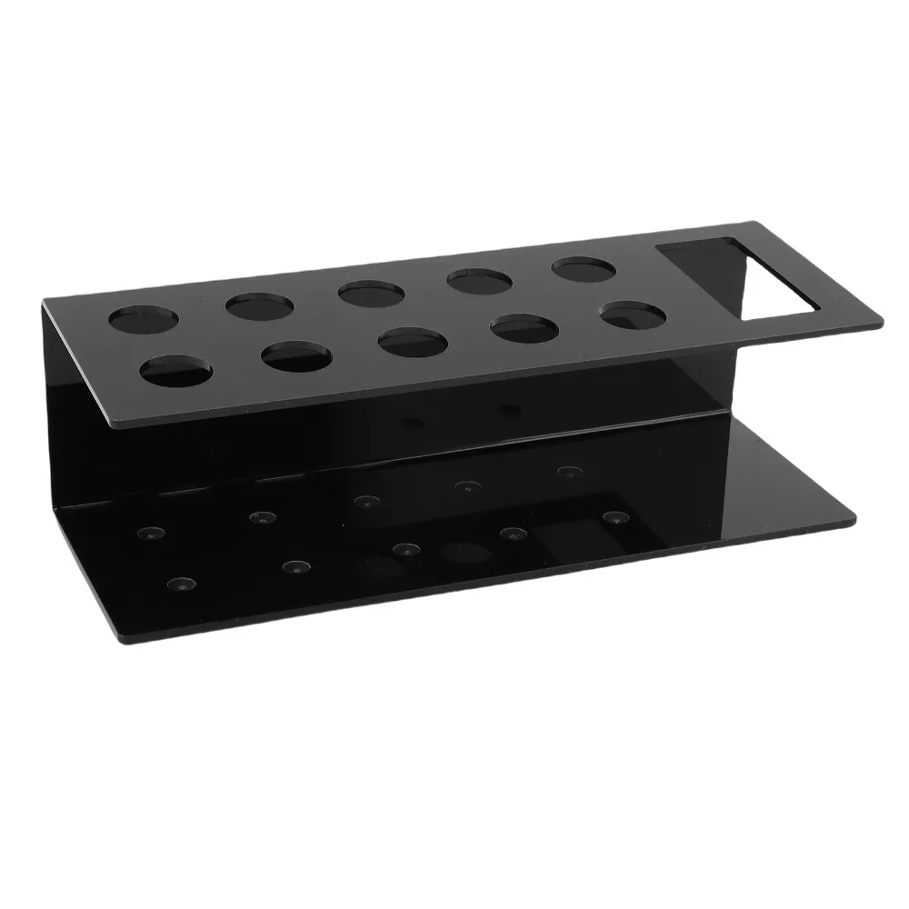 Easy Install Acrylic Marker Holder Wall Mounted 10 Slots Pen Organizer Multi Grid Transparent Storage Rack Storage