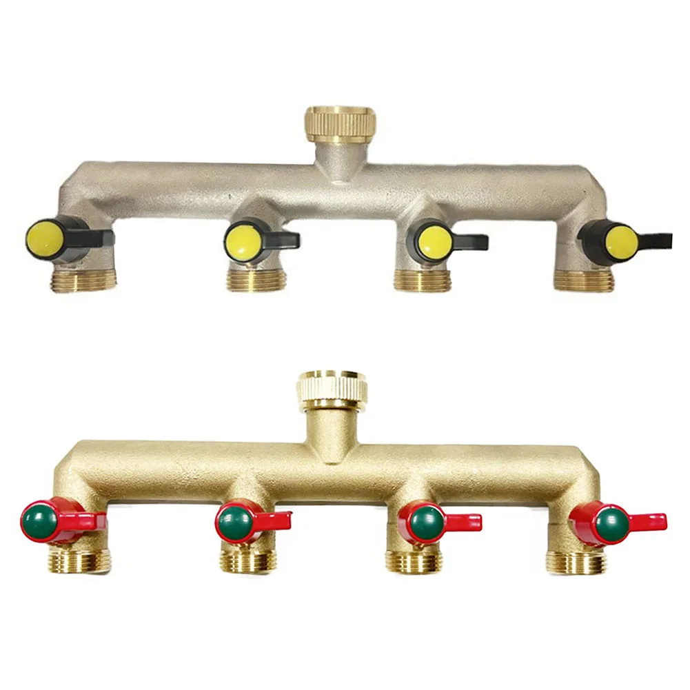 Imagem -05 - Universal Bronze Água Torneira Distribuidor Vazamento Proof Jardim Mangueira Conector Rápido Grau Industrial Way 4