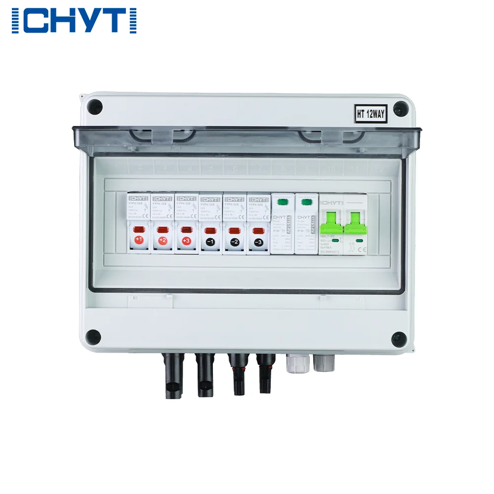 Factory Direct Selling IP65 PV 3in 1out 600v String Solar PV Combiner Box for 3 Strings Solar Panel